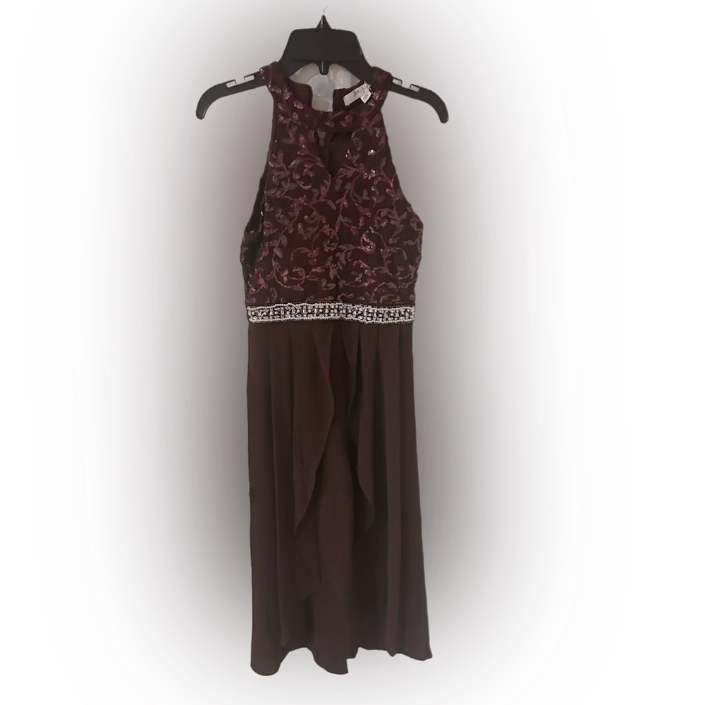 Beautiful, Burgundy Girl’s Jumpsuit, Size 10, New, Never Worn